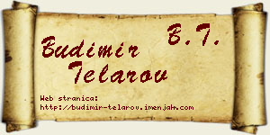 Budimir Telarov vizit kartica